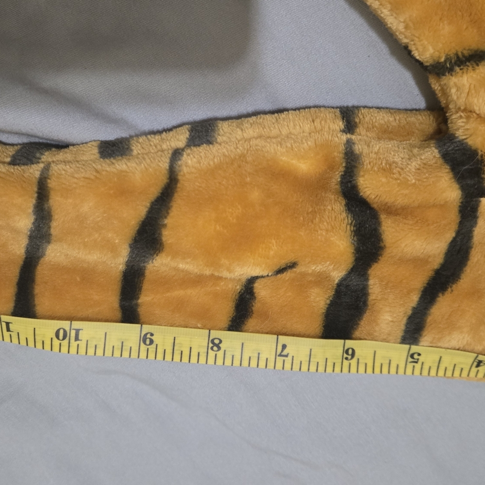 Halloween Plushy Onesie Cotton Lined Big Tiger Head atrached 24 Month ZIP NEW! - Picture 7 of 11